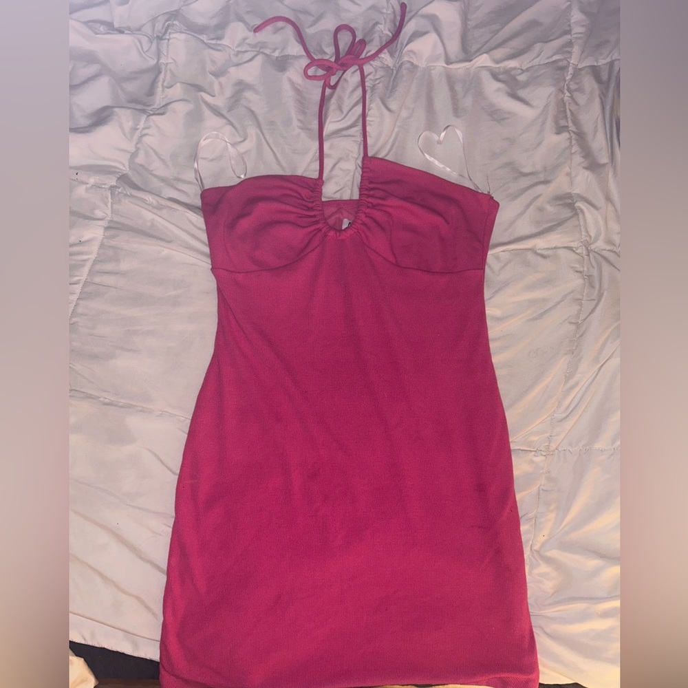 Princess Polly hot pink dress
